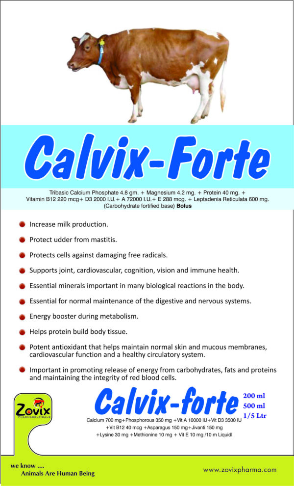 zovixpharma,veterinaryfeed,calvix,calvix-forte